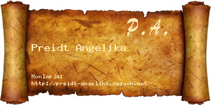 Preidt Angelika névjegykártya